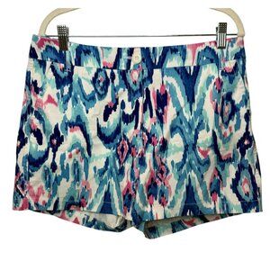 Crown & Ivy Caroline Shorts Women’s Size 10 Multicolor Ikat Print